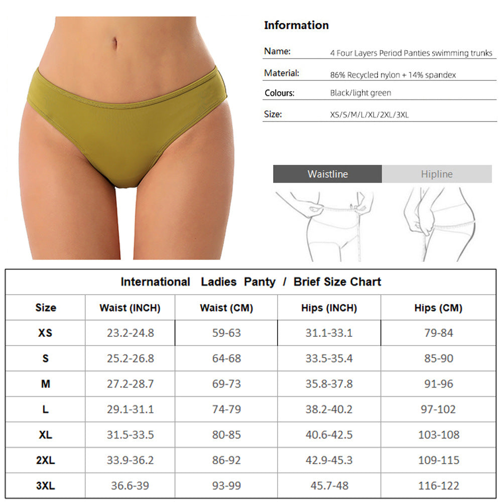 Braga Menstrual Talle Medio 4 Capas Antifugas | Multicolor