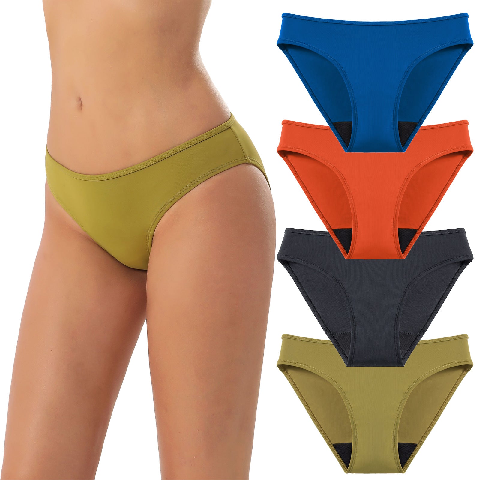 Braga Menstrual Talle Medio 4 Capas Antifugas | Multicolor