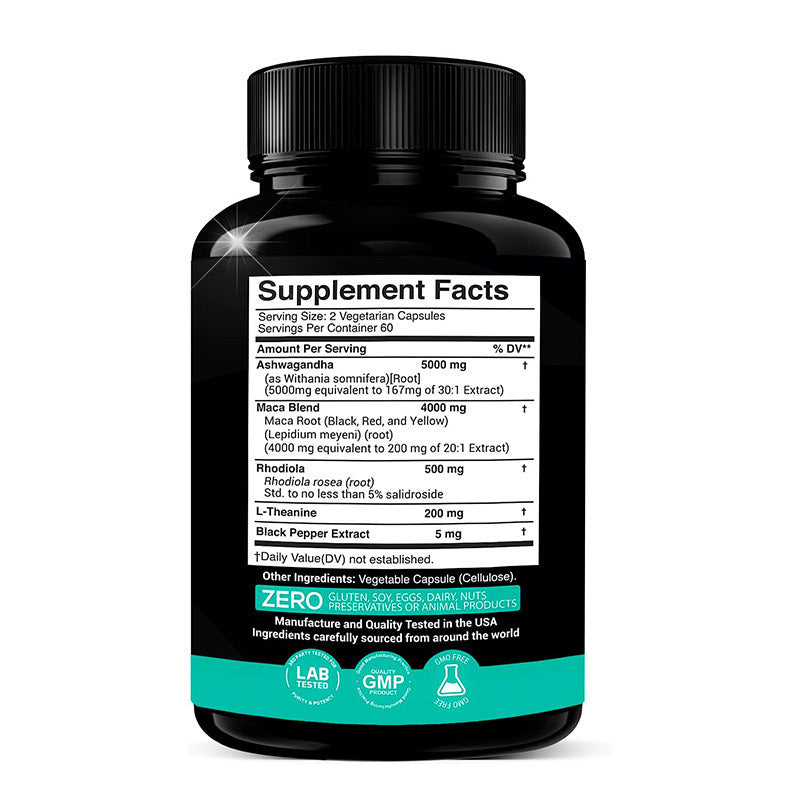 Cápsulas Ashwagandha y Maca con Rhodiola | Bienestar Femenino