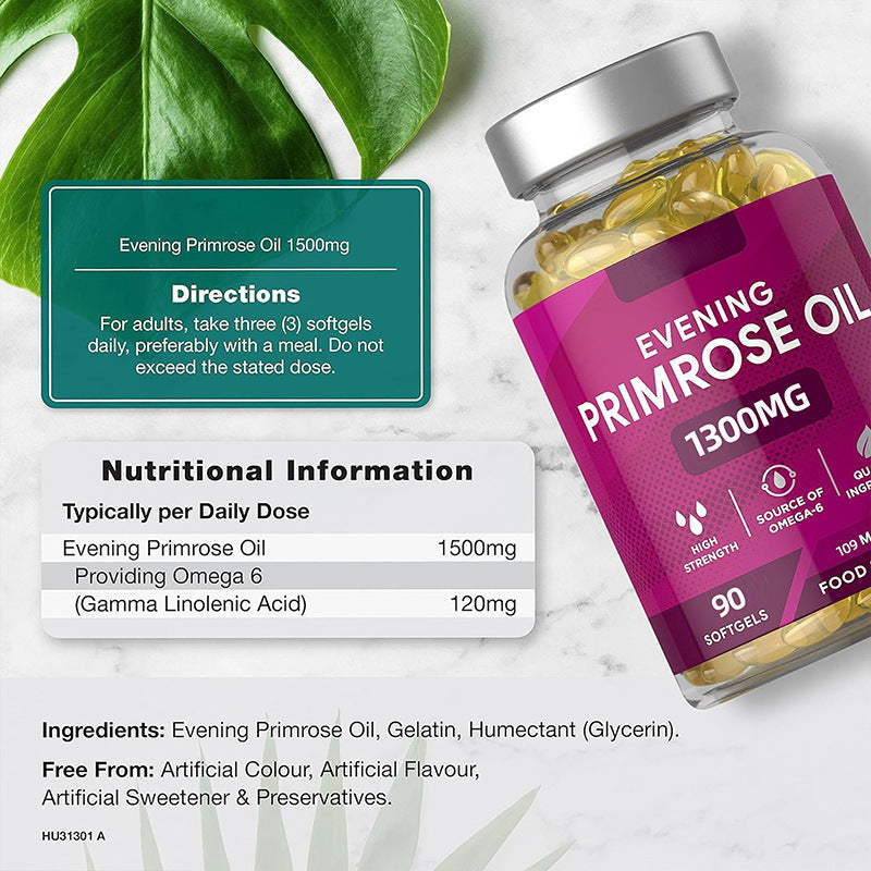 Cápsulas Blandas de Aceite de Onagra | Equilibrio Hormonal